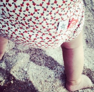 At the Beach with Hamac Baby Swimsuits!